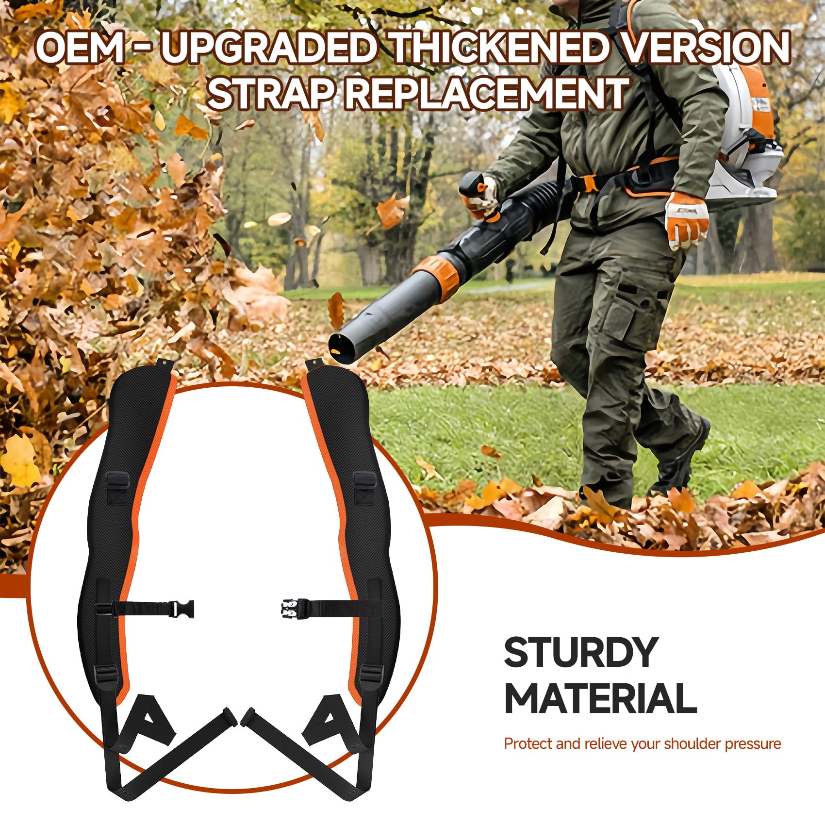 Amazon.co.jp: ブロワーハーネスストラップ Stihl BR800/BR800x リーフ